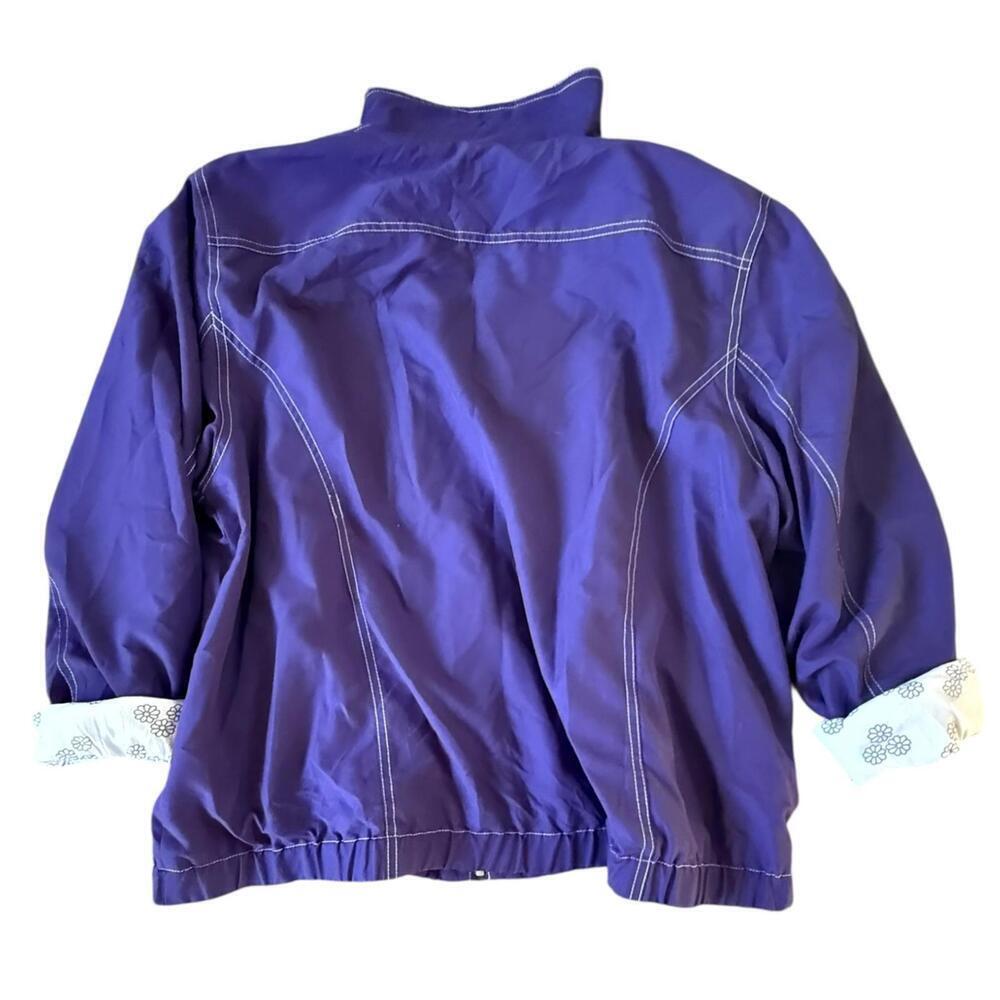Alfred Dunner Purple Zip-Up Jacket - 1X - Picture 4 of 8